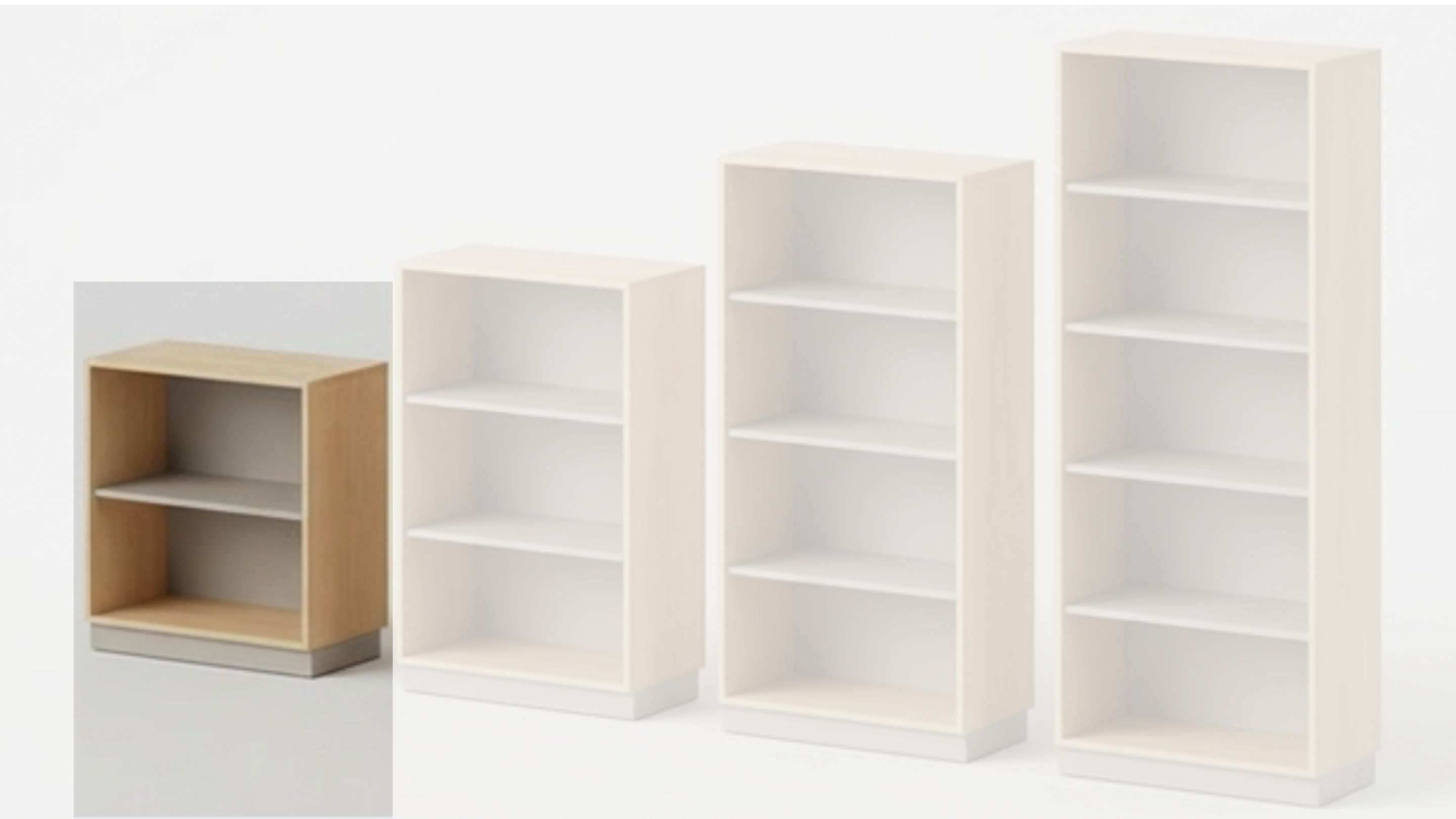 Regal | mit 1 Fachboden | 80 x 84 x 40 cm