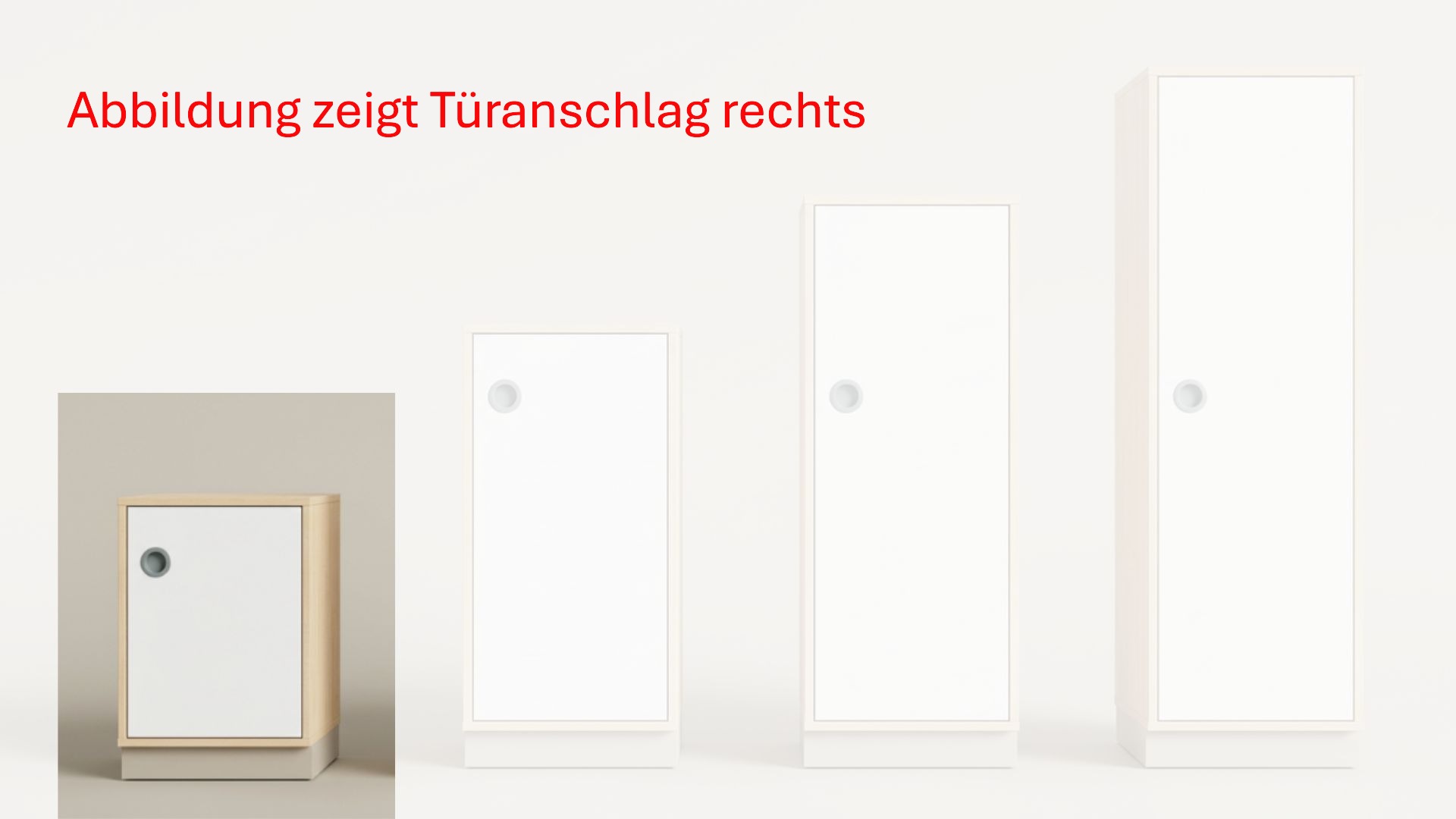 Schrank | mit Tür links - Basic | 40 x 84 x 60 cm