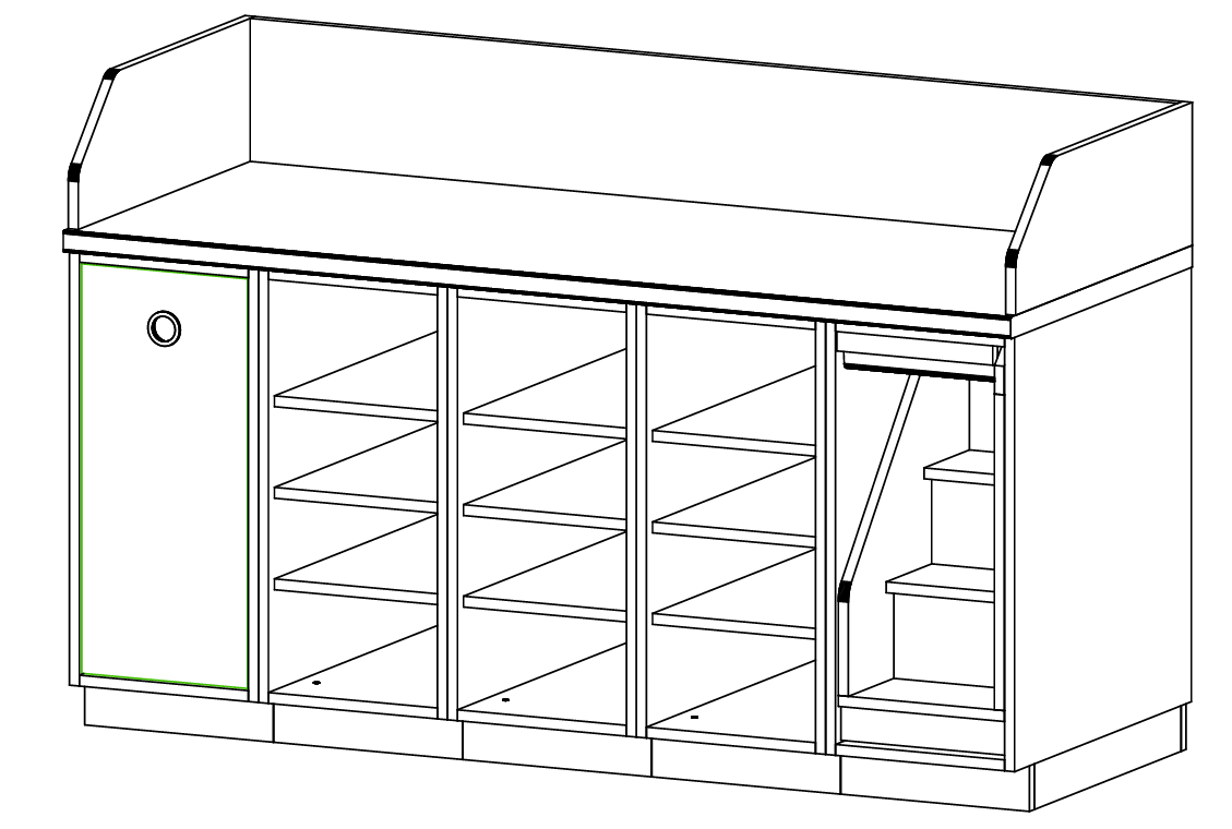 Wickelanlage smart | 180 x 113 x 72 cm
