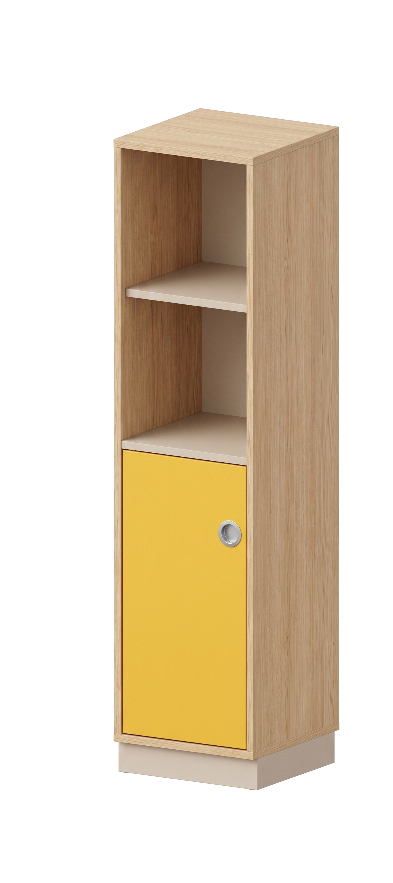 Schrank | mit Tür links und offenem Fach, 4 OH - Smart | 40 x 159 x 40 cm