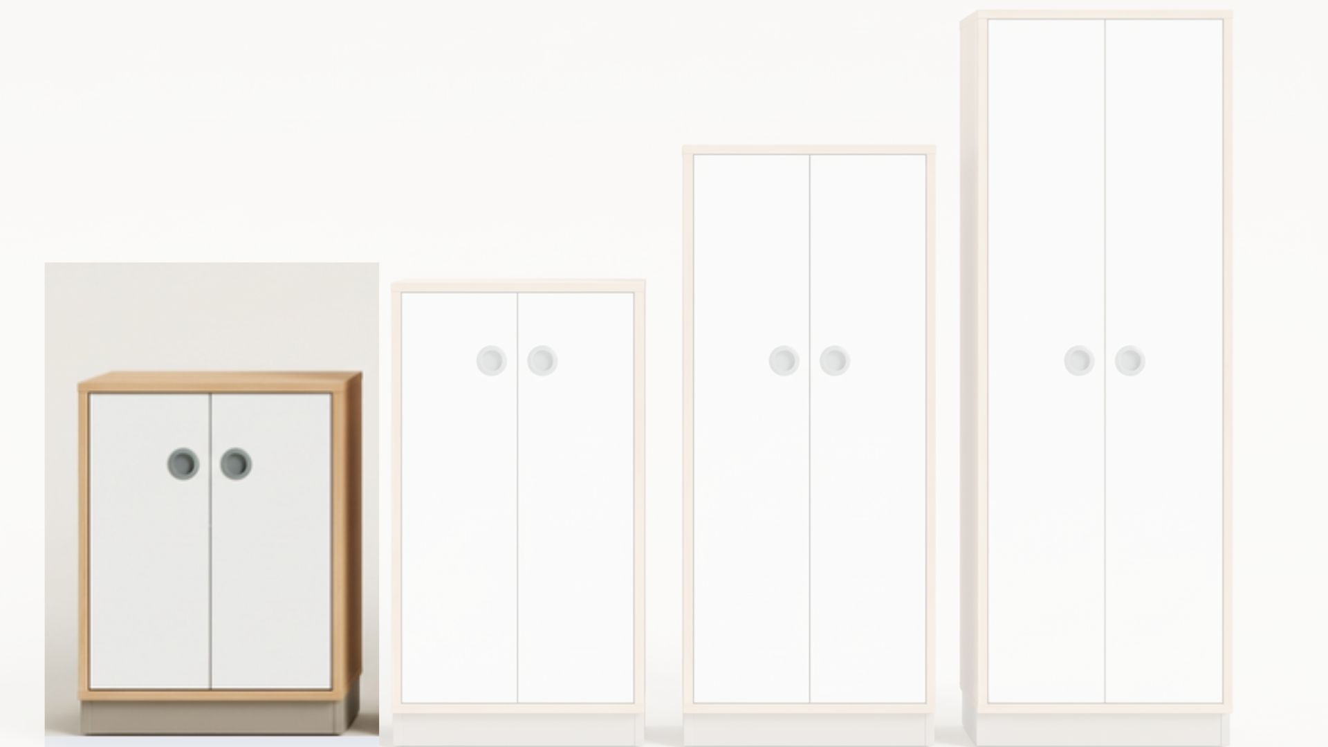 Schrank | 2-türig geschlossen – Basic | 60 × 84 × 40 cm