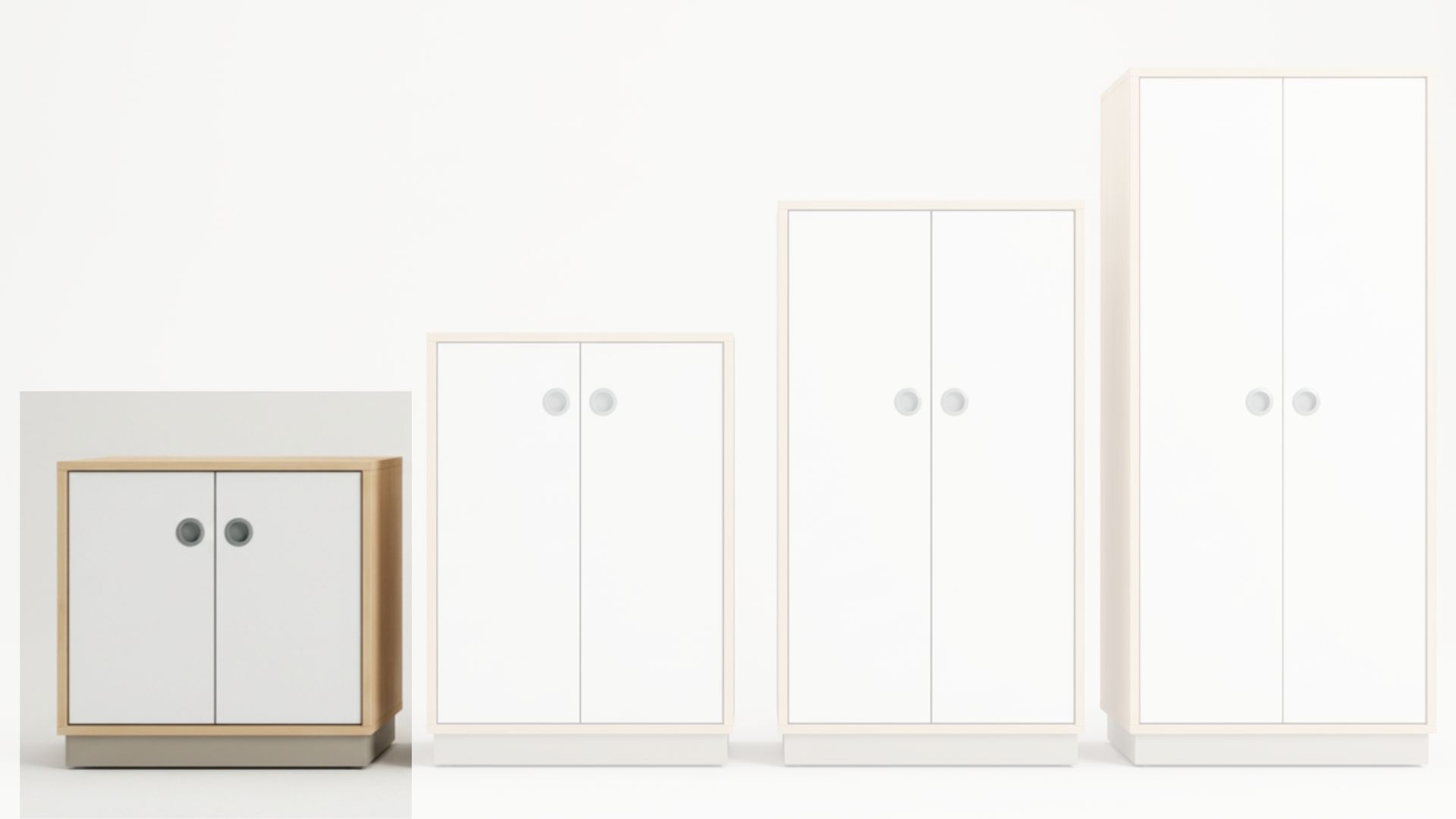 Schrank | 2-türig geschlossen – Basic | 80 × 84 × 40 cm