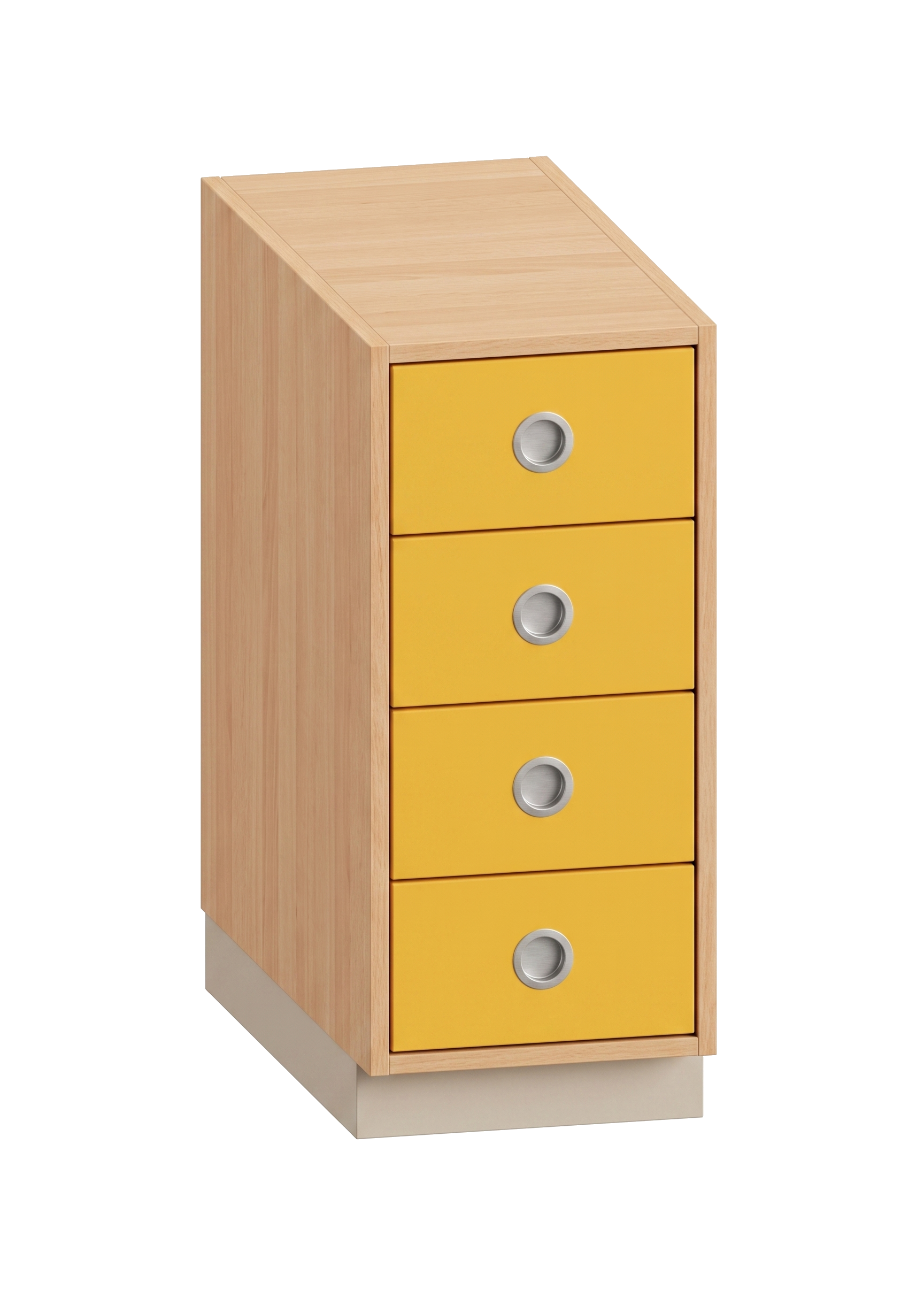Modul für Wickelanlage | mit 4 Schüben | 36 x 84 x 70 cm