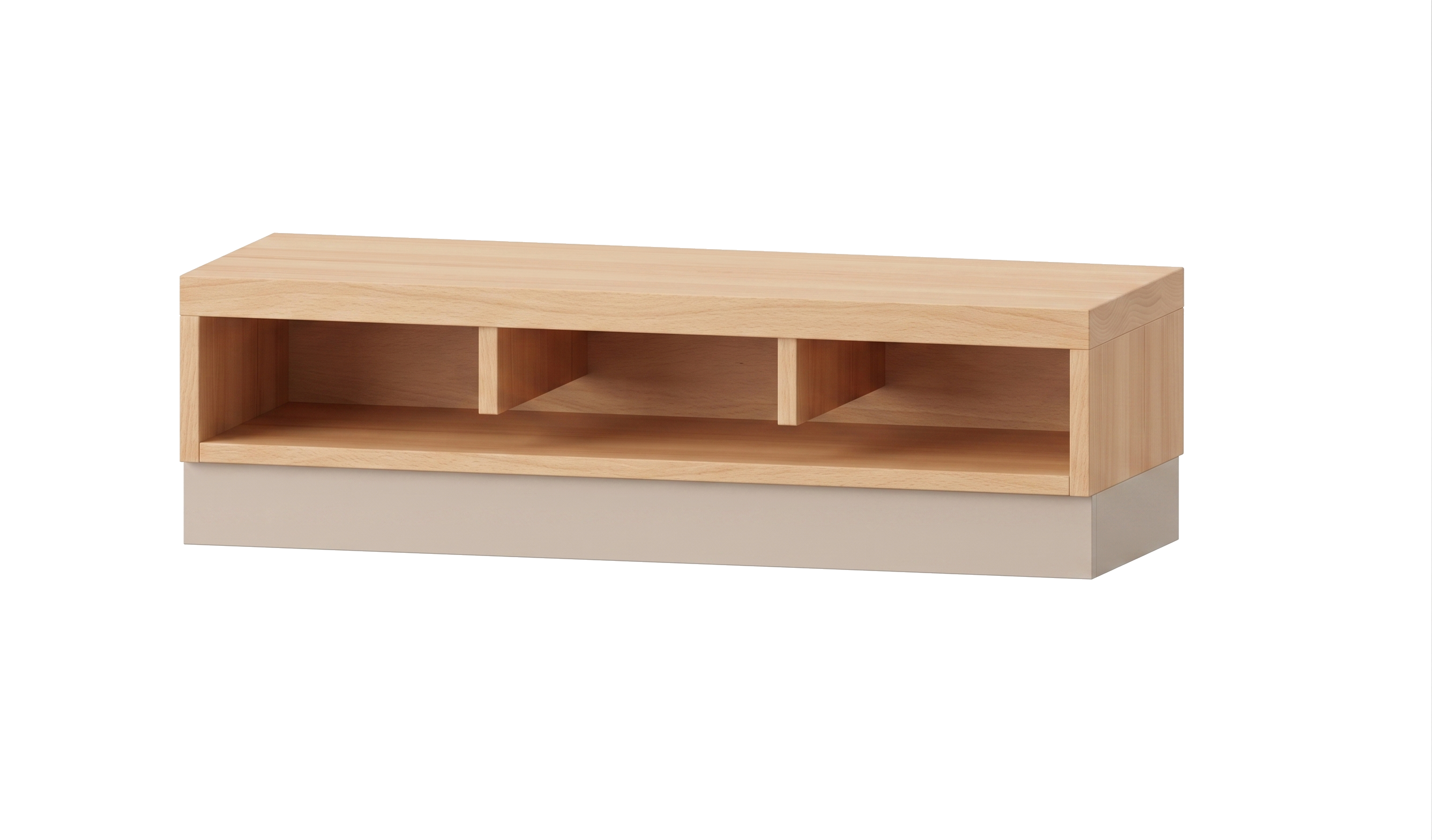 Garderobenbank | mit Sockel - 3 Plätze | 92 cm breit | Verschiedene Sitzhöhen