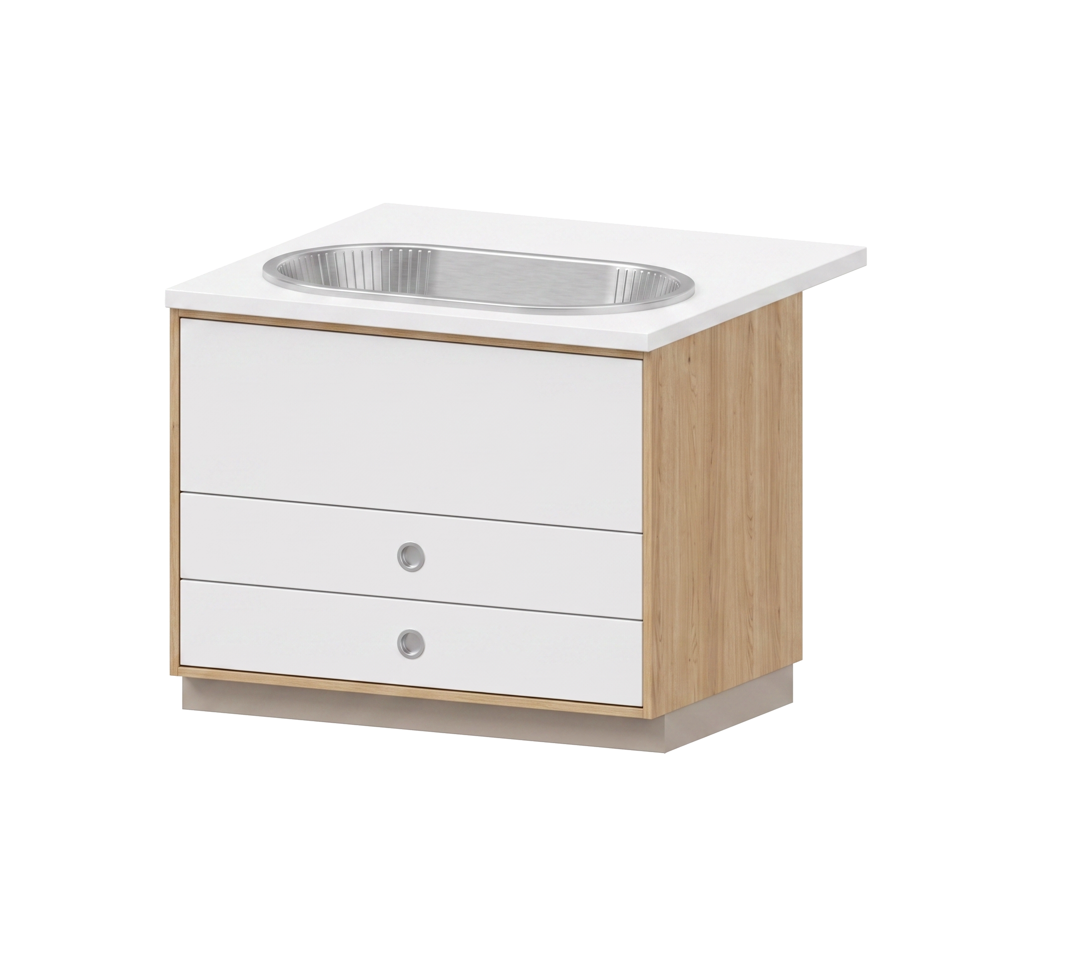 Modul für Wickelanlage | mit Badewanne | 108 x 84 x 102 cm