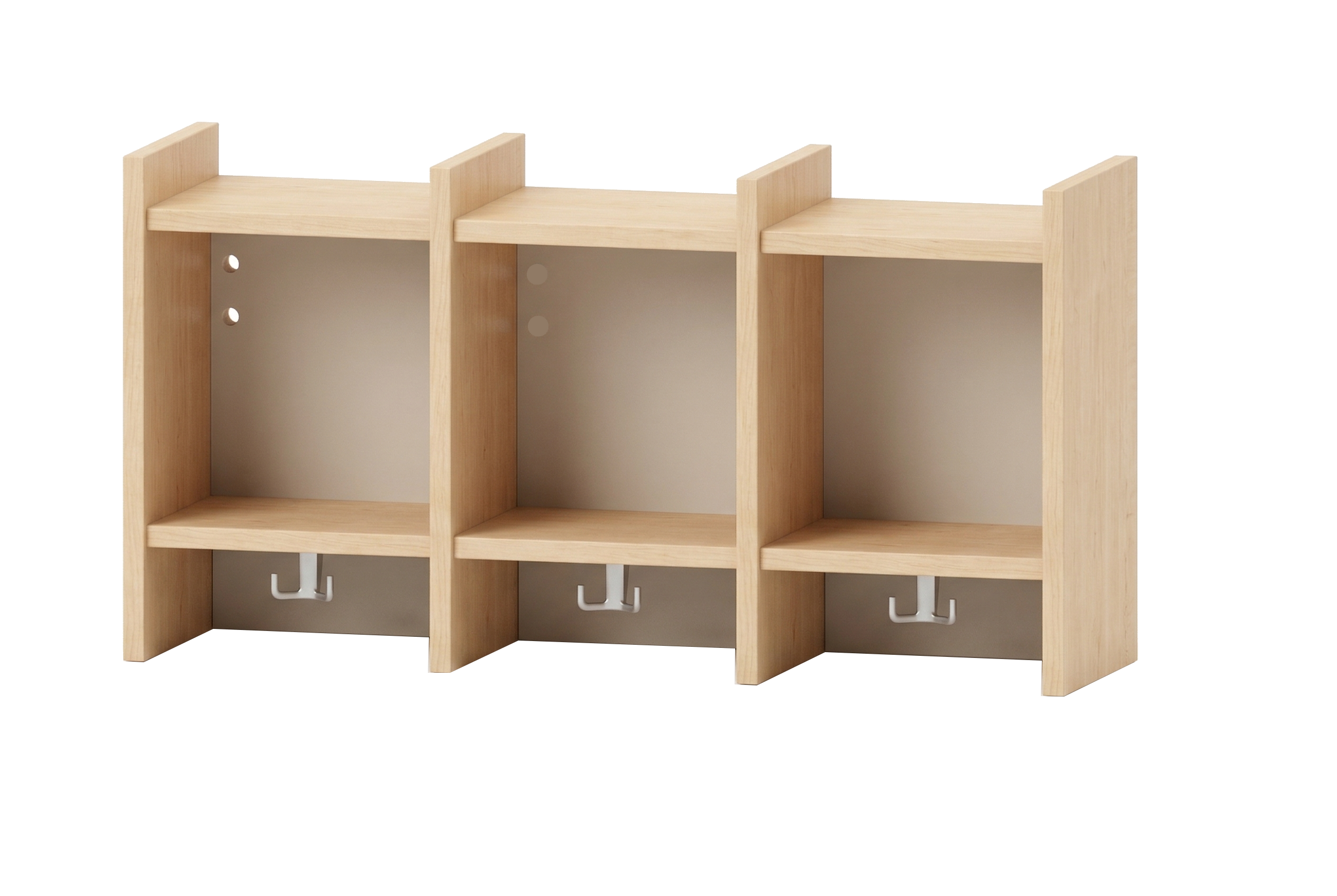 Garderobenablage | 3 Plätze -  basic | 92 x 48 x 25 cm
