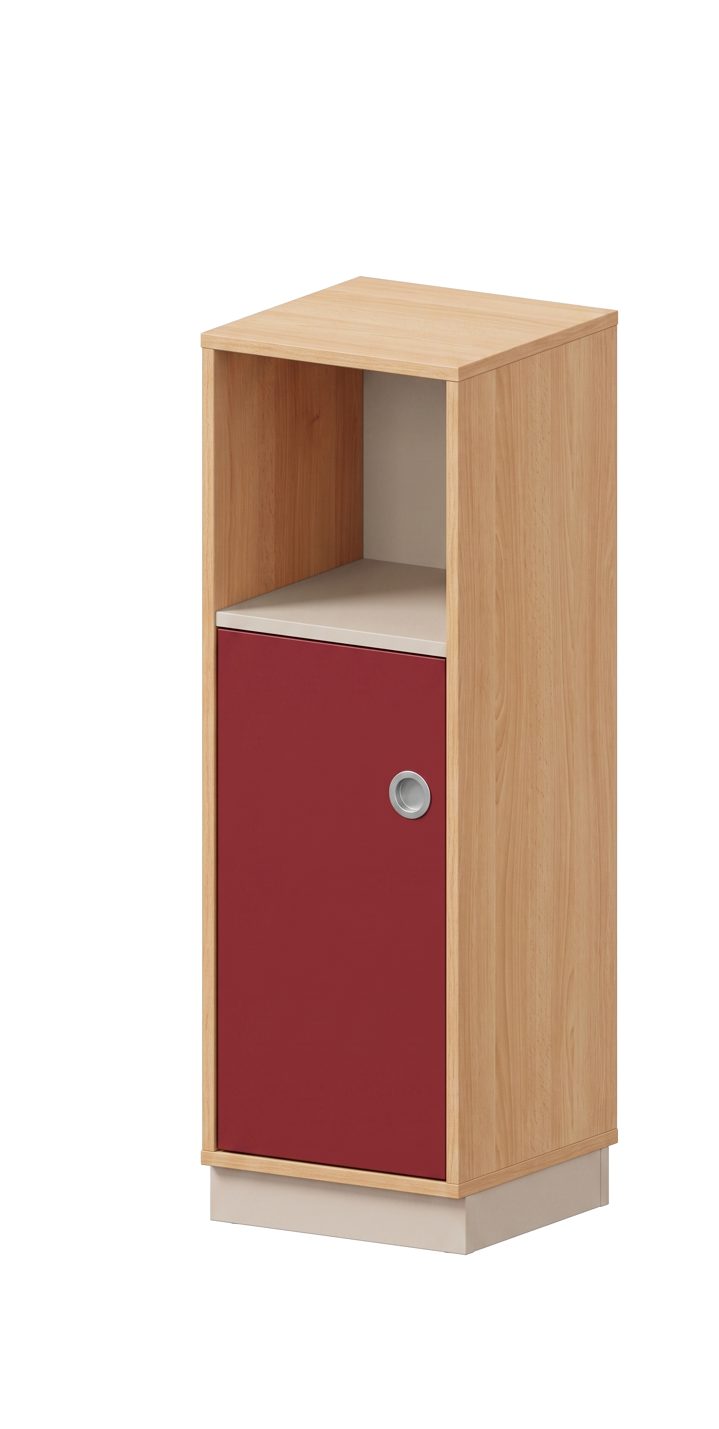 Schrank | mit Tür links und offenem Fach, 3 OH - Smart | 40 x 121 x 40 cm