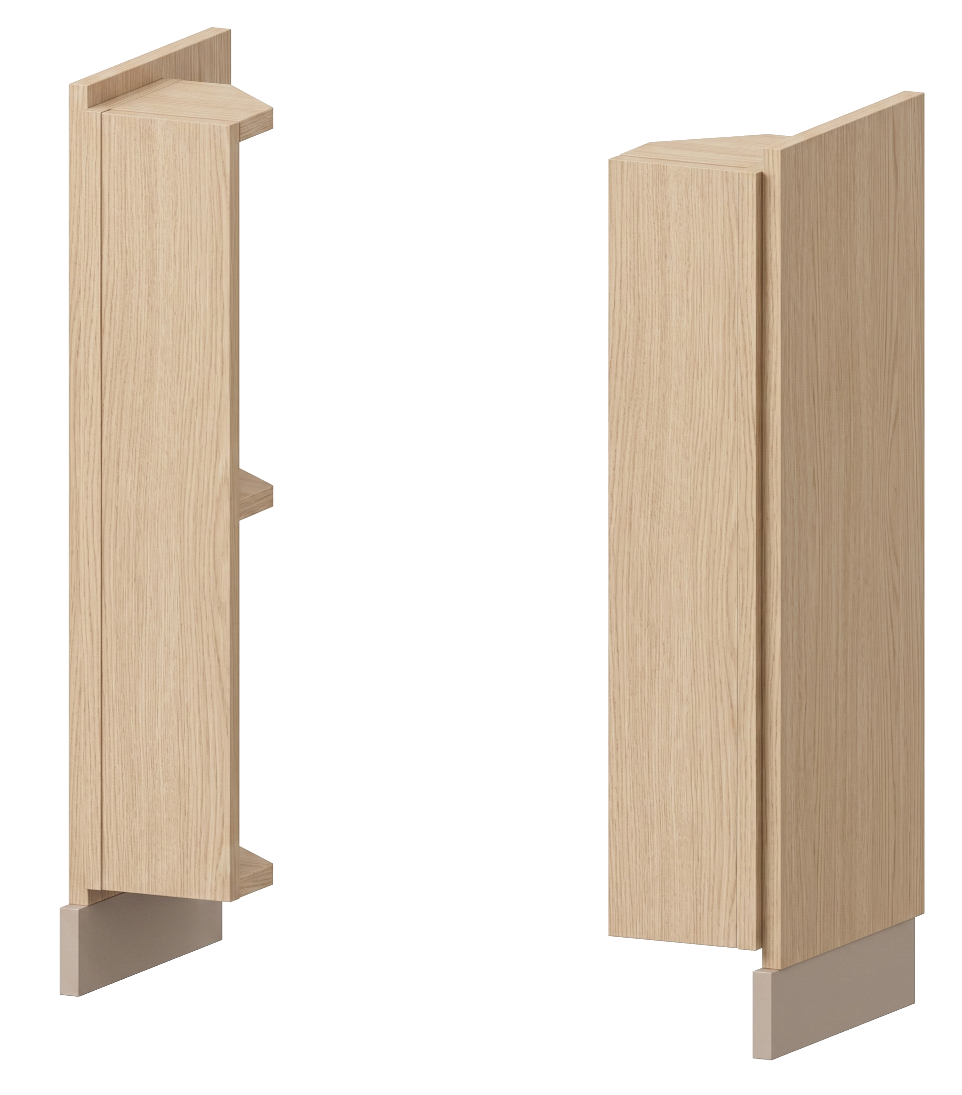 Blendseiten-Set für Wickelanlagen | 15 x 84 x 30 cm