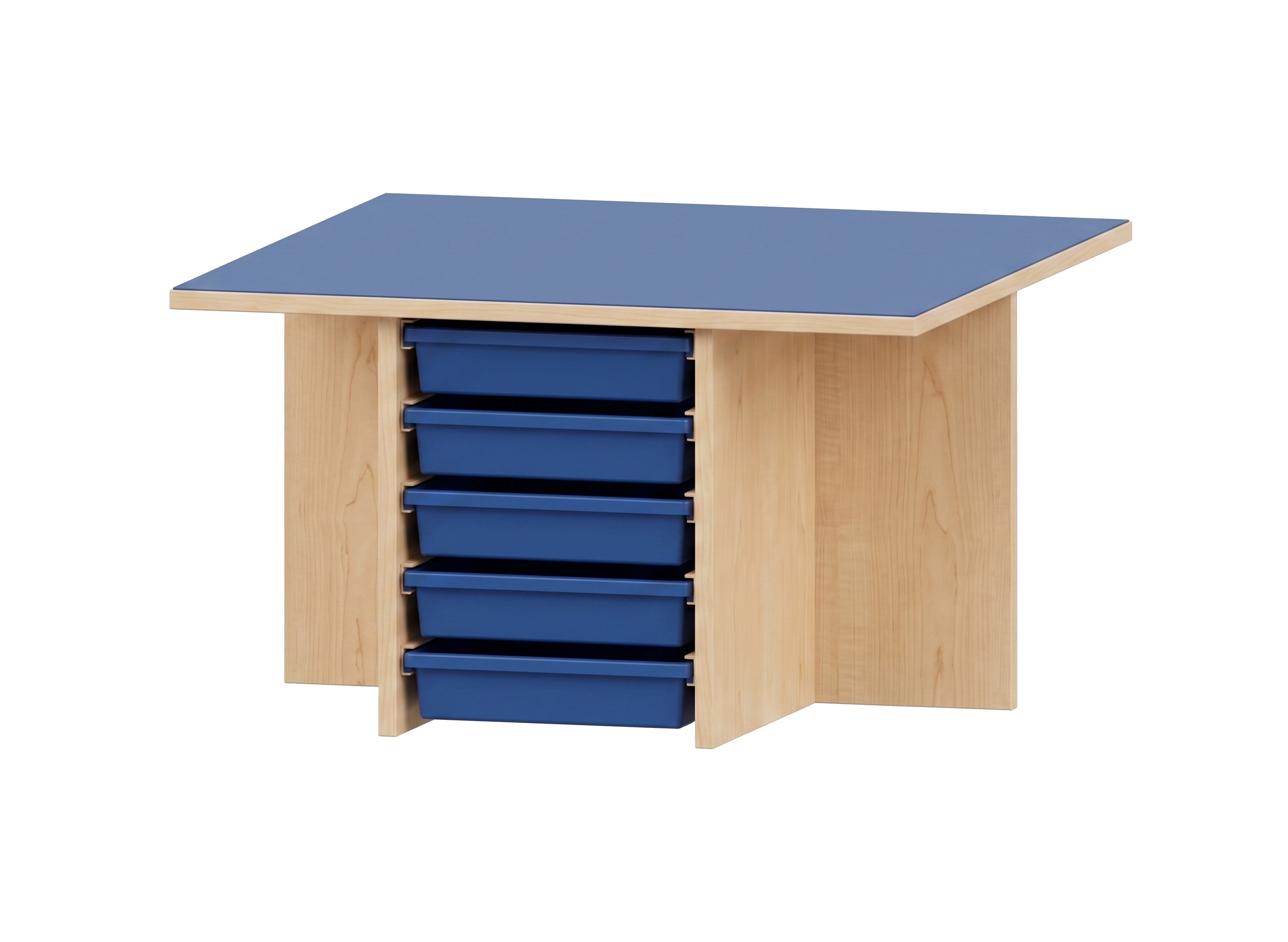 Spieltisch | mit Gratnells zweiseitig | 80 x 46 x 80 cm