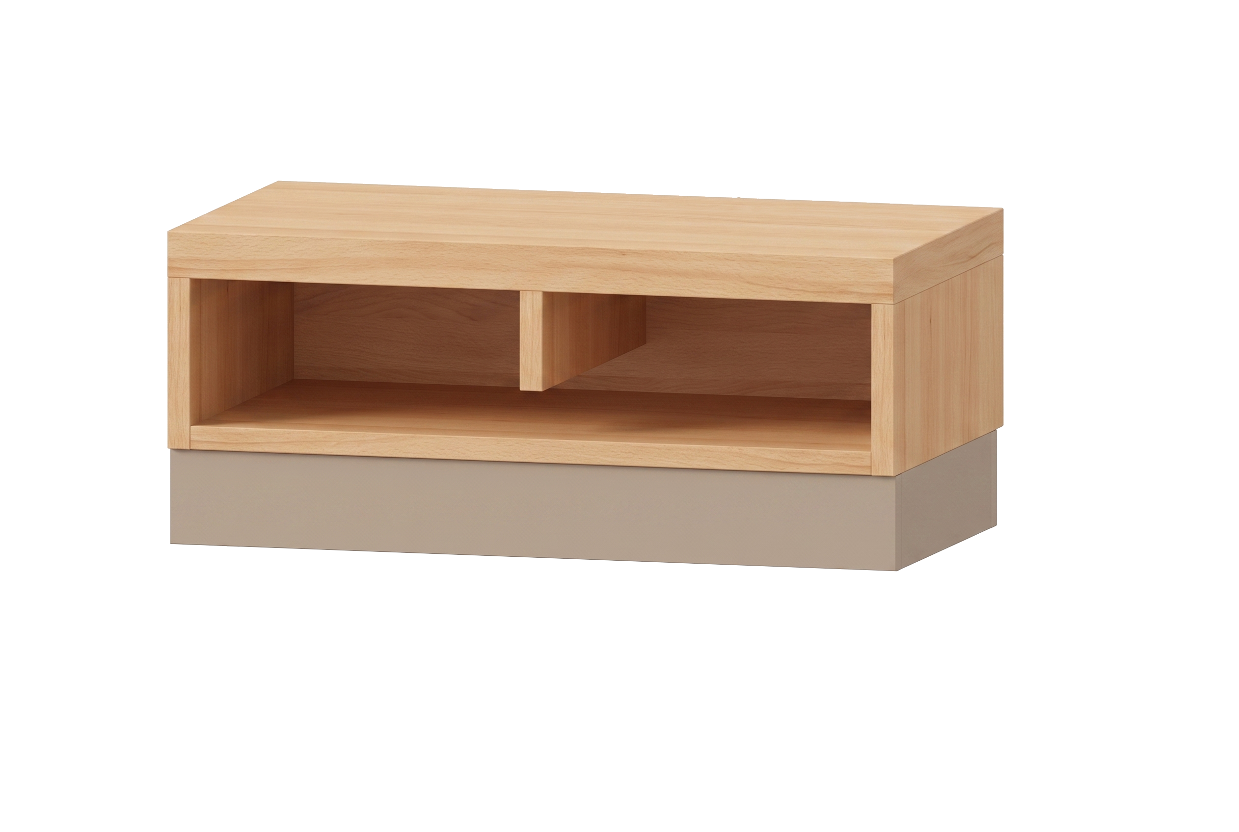 Garderobenbank | mit Sockel - 2 Plätze | 62 cm breit | Verschiedene Sitzhöhen